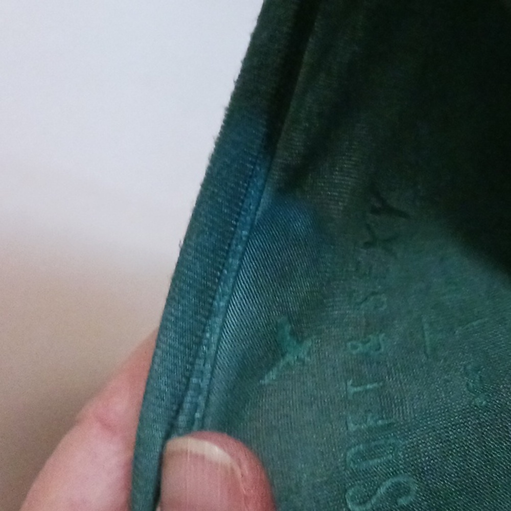 American Eagle- Teal Long Sleeve V-Neck Top - Picture 2 of 10